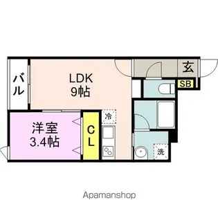 L’OPUS賀茂【1階】の間取り