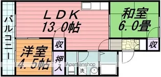 パークハイツ相川【2階】の間取り