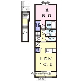 メゾン早坂 弐番館【2階】の間取り