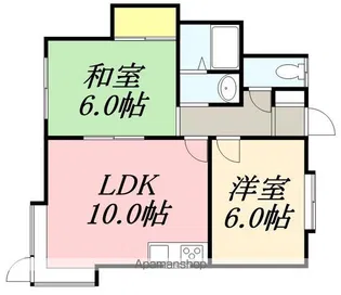 メゾンエアールⅡ【101号室】の間取り
