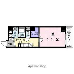 ヴィラ 鴻巣【1階】の間取り