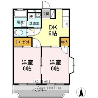 レジデンス今村 A【3階】の間取り