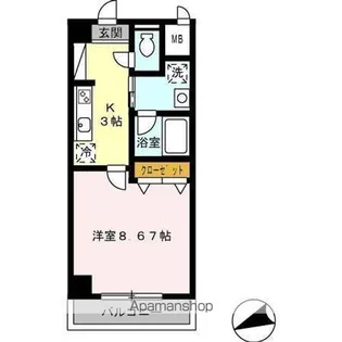 ジオステージ東山【3階】の間取り