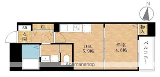 エルミナ リヴァージュ【403号室】の間取り