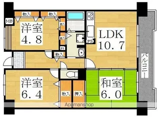 アロースあびこ【301号室】の間取り