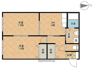 フラワームーン【2階】の間取り