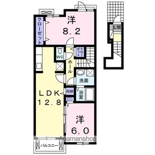 ライツ上柴【2階】の間取り