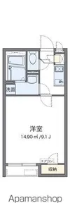 クレイノブランシュヴァルⅤ【107号室】の間取り