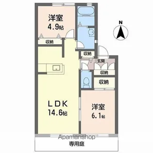 セファミ太子【1階】の間取り