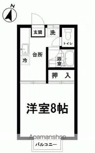 タカハシコーポ【23号室】の間取り