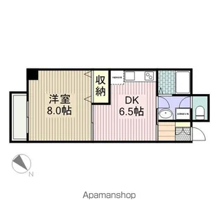 オーキッドレジデンス千葉中央【5階】の間取り