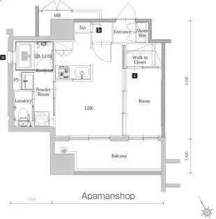 エンクレスト博多 THE TIME【3階】の間取り