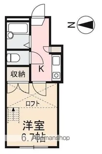フレシール東山崎【1階】の間取り