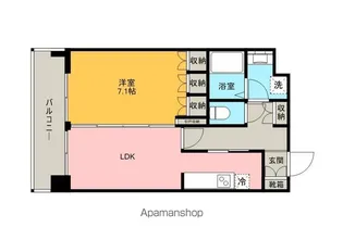 ツインタワー浦安【5階】の間取り