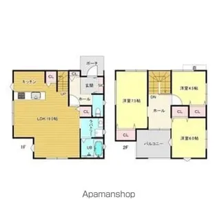 愛知県名古屋市守山区大字上志段味字東谷【一戸建】の間取り
