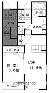 プラントスクエアB【1階】の間取り