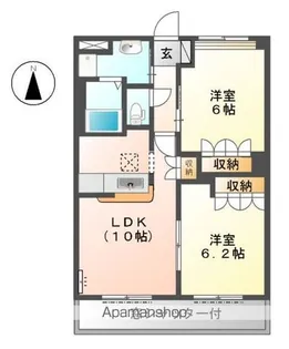 サンハイツ KOUWA【1階】の間取り