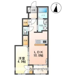 グラシアスA【1階】の間取り