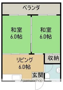 サンハイツシロマ【303号室】の間取り