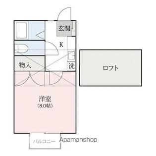 コットンピュア【107号室】の間取り