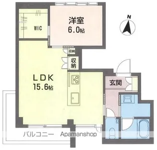 フロントマーレ【302号室】の間取り