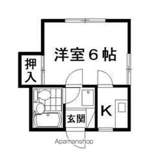 滋賀県栗東市六地蔵【アパート】の間取り