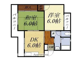 マンションKMー1(マンションケーエムワン)【1階】の間取り