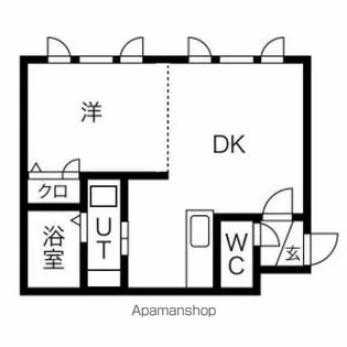 フォーチュネイトフィールド【4階】の間取り