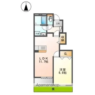 グランド ソレイユ【1階】の間取り