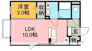 ハイツ ハピネス【1階】の間取り