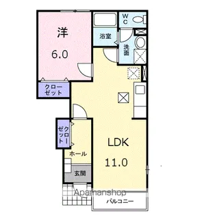 パシオンアミーゴⅡ【1階】の間取り