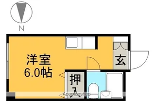 レディス明日香【2階】の間取り