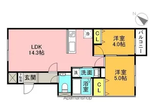 NRJニシオカ【3階】の間取り