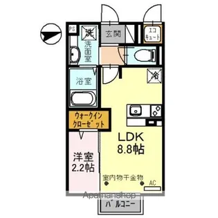 コーポラスみのり【2階】の間取り