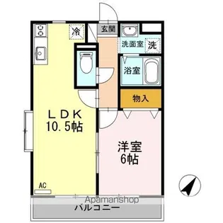 アバンウェル今井町Ⅰ番館【1階】の間取り