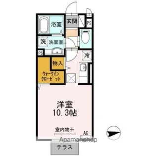 エガール【1階】の間取り