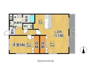ルネスエテルナ【4階】の間取り
