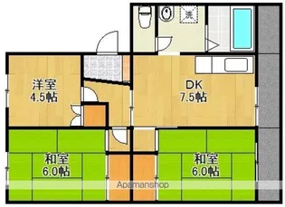 マンション若松【3階】の間取り