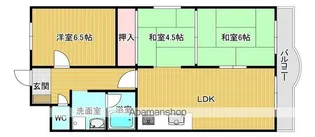 コートフラッツタナベ1号棟【203号室】の間取り