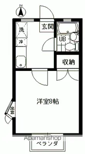 コーポ武蔵【201号室】の間取り