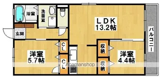 アーベイン カーサ賑町【2階】の間取り