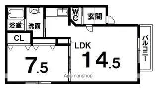 リバーサイドハイムⅡ【2階】の間取り
