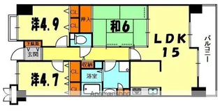 ロイヤルシャトー寝屋川オークビル【2階】の間取り