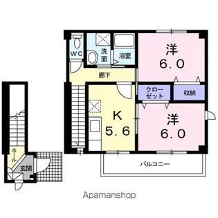 メゾン・ジェルメA【2階】の間取り