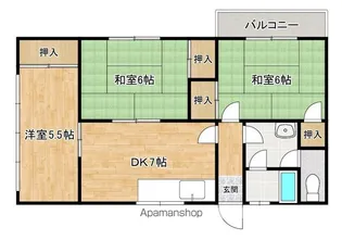 竹田コーポ【3階】の間取り