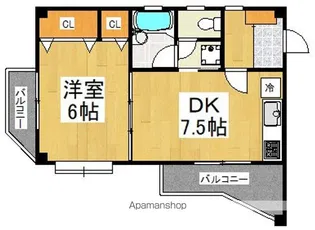 イデアーレ鶴川【2階】の間取り