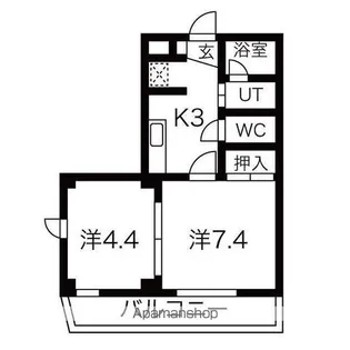 メイプル・アーサ中山【2階】の間取り