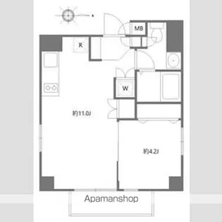 アリカ新御徒町【4階】の間取り