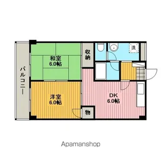 ・フレンドリーパレス【3B号室】の間取り