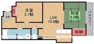 グリュイエール野田 1棟【2階】の間取り